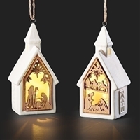 Lighted Church Ornament