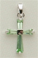 August Birthstone Cross