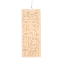 First Communion Wood Bookmark