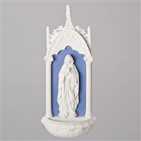 Our Lady of Lourdes Holy Water Font 11.5"