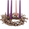 Gold Berry Advent Wreath