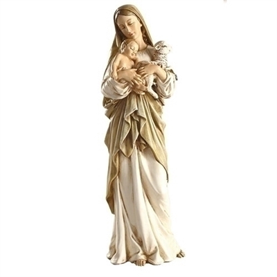 12" L'innocence Statue of Madonna & Child