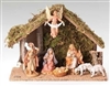 Fontanini Nativity 7 Piece with Italian Stable