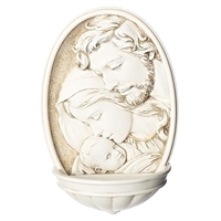 Holy Family Holy Water Font 8"