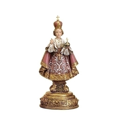 Infant of Prague 9" with Prayer Drawer