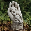 In the Palm of His Hand 11.25" Tall Garden Statue