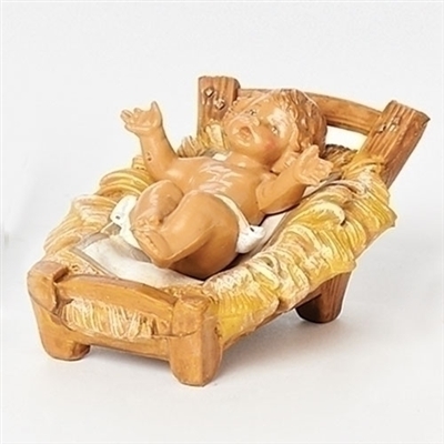 Baby Jesus in Manger 5" Fontanini Scale