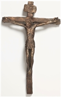 Realistic Crucifix Bronze Color 10"