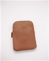 Terra Cotta Leather Rosary Pouch