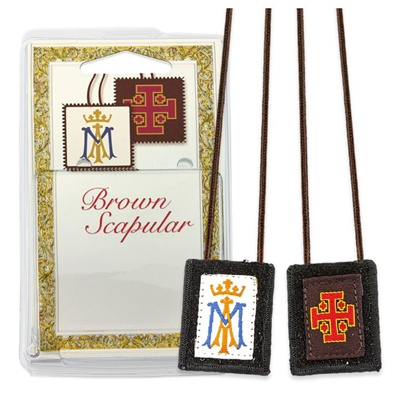 Ave Maria Brown Scapular
