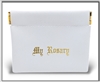 White Vinyl Rosary Pouch