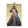 4" x 6" Gold Foil Divine Mercy Mosaic Plaque