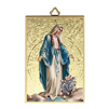 4" x 6" Gold Foil Our Lady of Grace Mosaic Plaque