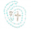 Blue Freshwater Pearl Sterling Silver Rosary