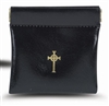 Black Squeeze Rosary Pouch