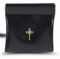 Black Squeeze Rosary Pouch