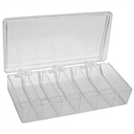 PI-0008A 1 piece 6 Compartment Plastic Kit 7 Inch x 3-3/4 Inch