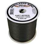 Primary Wire 8 AWG BLACK 50 ft
