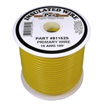 PI-81162S  16 AWG Yellow Primary Wire