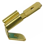 PI-1591C 50 pieces Brass .250 Inch Double Male/Single Female Receptacle
