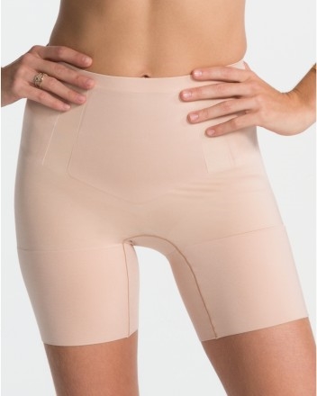 SPANX Shapewear for Women Oncore High-Waisted Mid-Thigh Short Soft Nude SM  at  Women's Clothing store