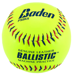 Baden PSBKS Leather Pitching Machine Softballs - Dozen