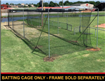 Cimarron 70' L x 12' W x 12' H #60 Twisted Poly Batting Cage Net