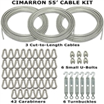 Cimarron 55' or 70' Batting Cage Cable Kits