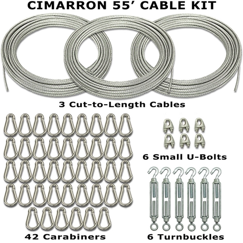 Cimarron 55' or 70' Batting Cage Cable Kits