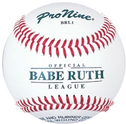 Pro Nine BRL1 Babe Ruth League Official Game Baseballs - Dozen