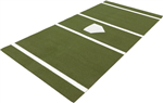 SporTurf 6' x 12' Home Plate / Batter's Box Baseball Stance Mats