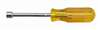 5/16 x 3 Fixed Handle Nutdriver, Amber Handle, Drilled Shaft; Part Number: 10