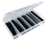 62pc DUAL WALL HEAT SHRINK KIT - 3:1 BLACK 4"
