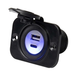 Marinco Sealink Dual USB-A/C Combo Charger