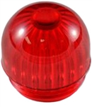30120; LENS, FLUTED RED