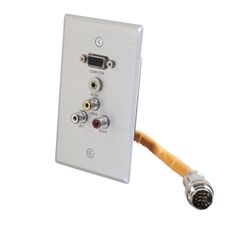 RAPIDRUN WALLPLATE HD15+3.5+3RCA; Part no: 60032