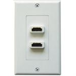 75-1059; Designer Style Dual HDMI Wall Plate