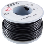 HOOK UP WIRE- 20AWG BLACK STRANDED 25ft Spool