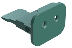 AW2S; 2 PIN PLUG WEDGELOCK