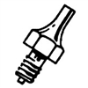 .093" Outside Diameter x .046" Inside Diameter x .5" Reach Threaded Tiplet for Desoldering Tools; Part Number: DS113