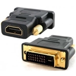 HDMI FEMALE TO DVI MALE ADAPTER - Part Number: HS181241