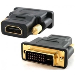 HDMI FEMALE TO DVI MALE ADAPTER - Part Number: HS181241