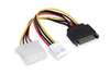 HS7642, 12inch SATA 15pin Male to 4pin Molex and