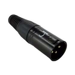 3 Pin Male XLR Connector Gold Contacts