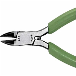 4 Tapered Head Diagonal Cutter with Green Cushion Grips; Part Number: MS549JV