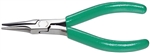 5" Slim Line Needle Nose Pliers, Serrated Jaws, and  Green Cushion Grips; Part Number: NN54V