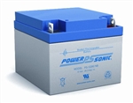 Power Sonic Rechargeable Battery with Bolt Term; 26AH; 12V; PS-12260-NB