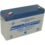 Rechargeable Battery; 12 Ah; 6 VDC; PS-6100-F2