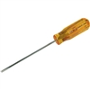 1/8 x 4 Regular Round Blade Screwdriver, Amber Handle; Part Number: R184