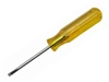 3/16 x 3 Regular Round Blade Screwdriver, Amber Handle; Part Number: R3163